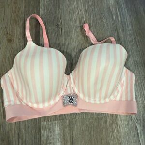 Victoria's Secret Pink and White Striped Bra